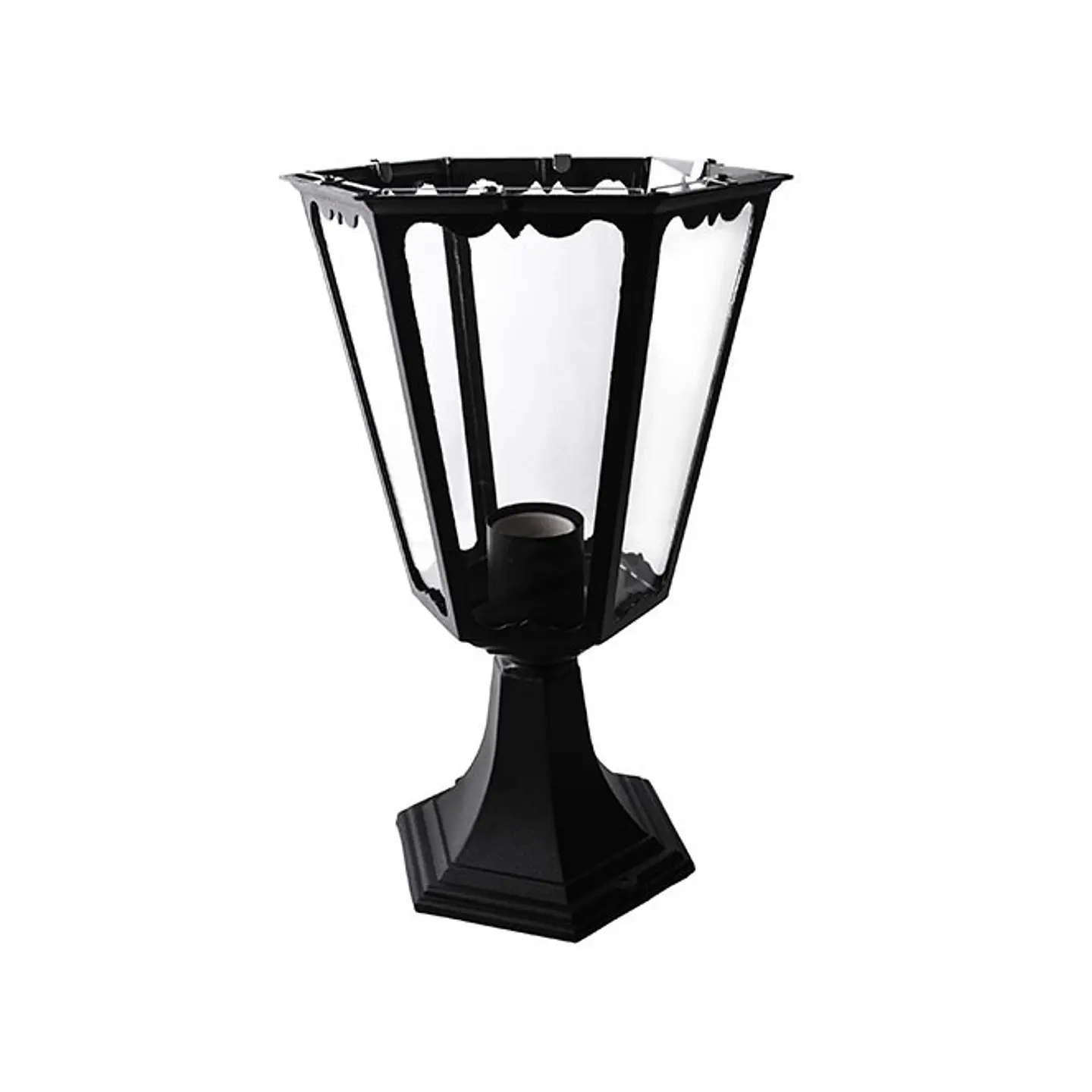 Pilar LISA pequeno IP34 1xE27 Alt.40xD.17cm preto 3
