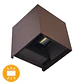 Aplique SOR IP65 2x5W LED 800lm 4000K C.10xL.10xAlt.10cm cor ferrugem - Thumbnail 1