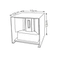 Aplique SOR IP65 2x5W LED 800lm 4000K C.10xL.10xAlt.10cm cor ferrugem - Thumbnail 2