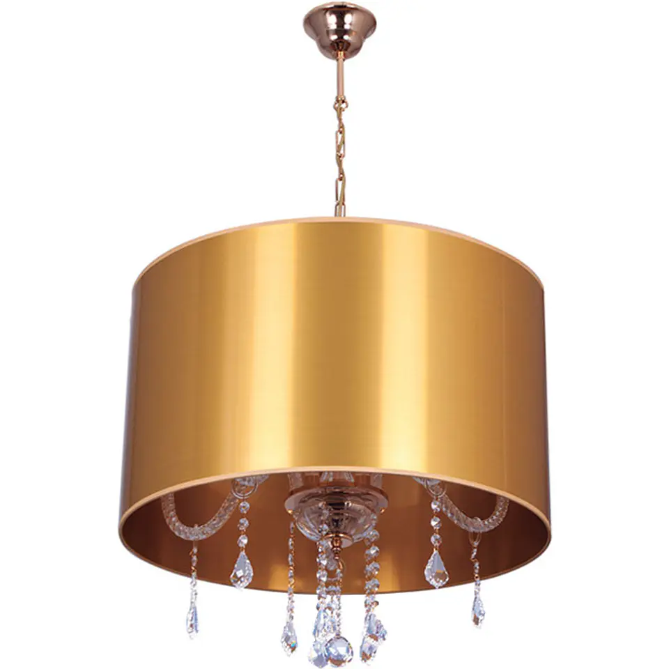 Candeeiro de tecto ADELINA 4xE14 Alt.Reg.xD.50cm dourado 1