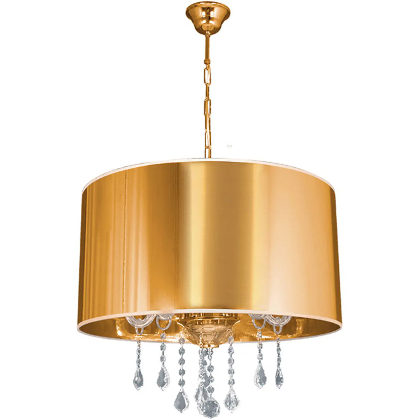 Candeeiro de tecto ADELINA 5xE14 Alt.Reg.xD.57cm dourado 1