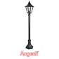 Pilar LINEK quadrado IP43 1xE27 C.18xL.18xAlt.110cm preto - Thumbnail 1