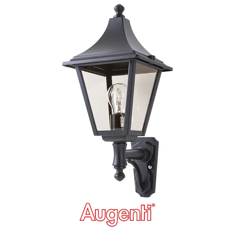Aplique LINEK quadrado IP43 1xE27 C.18xL.23xAlt.44cm preto