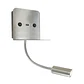 Aplique 9252 7W LED 490lm 4000K C.13xL.8,3cm níquel - Thumbnail 1