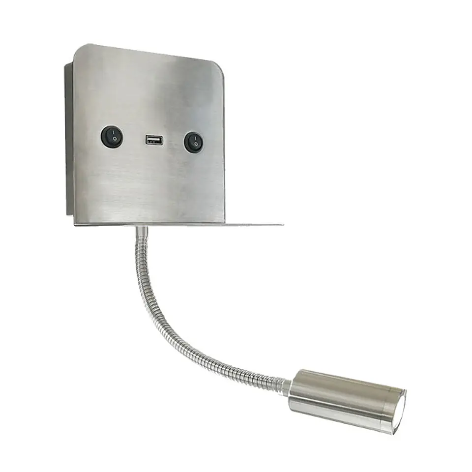 Aplique 9252 7W LED 490lm 4000K C.13xL.8,3cm níquel 1