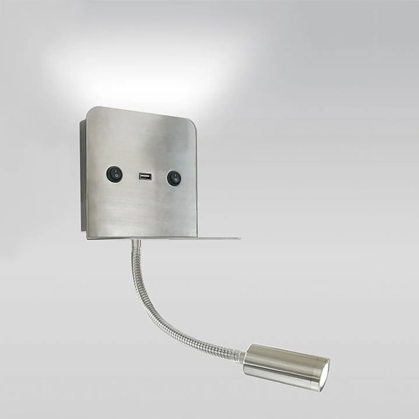 Aplique 9252 7W LED 490lm 4000K C.13xL.8,3cm níquel 2
