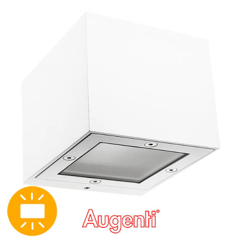 Aplique GINEVRA IP65 1xG9 C.9,5xL.11xAlt.8,2cm alumínio+vidro