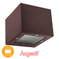 Aplique GINEVRA IP65 1xG9 C.9,5xL.11xAlt.8,2cm alumínio+vidro cor ferrugem - Thumbnail 1