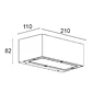 Aplique GIULIA IP65 1xE27 C.20,5xL.11xAlt.8,2cm cor ferrugem - Thumbnail 2