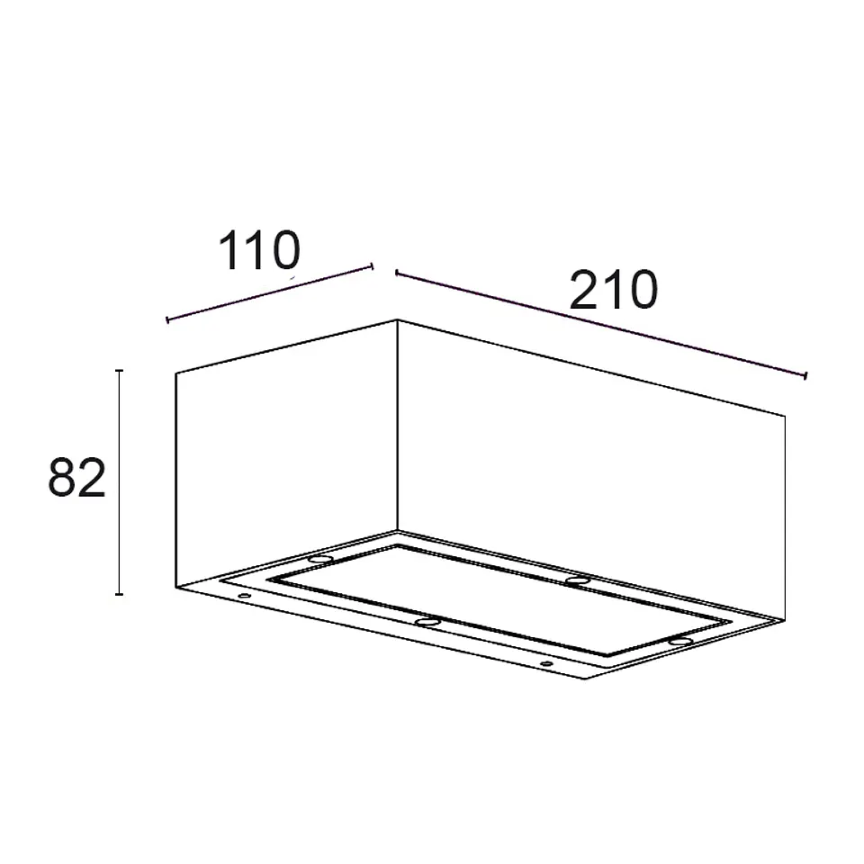 Aplique GIULIA IP65 1xE27 C.20,5xL.11xAlt.8,2cm cor ferrugem 2