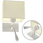 Aplique ABNA 1xE27+1x3W LED C.20xL.21xAlt.38cm branco - Thumbnail 1