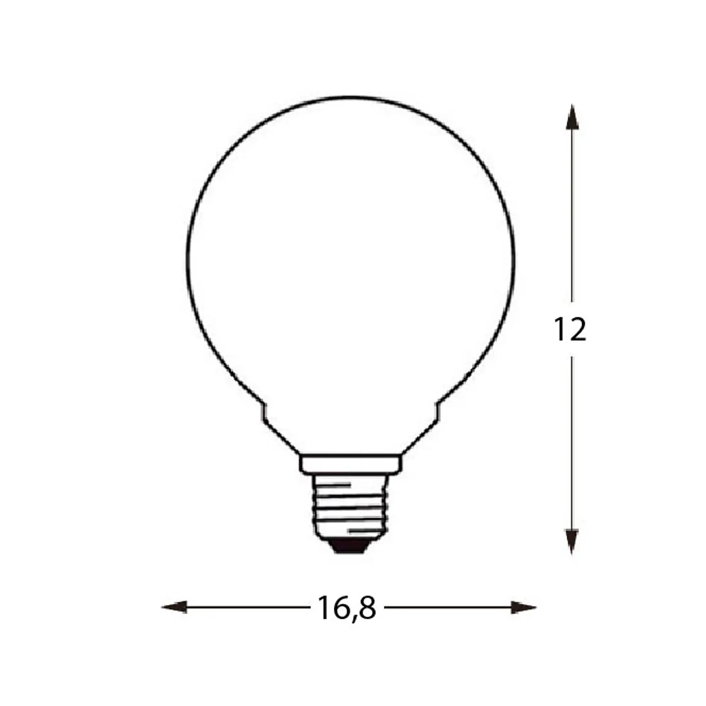 Lâmpada E27 (grosso) Globo DURAMAX LED D120 28W 3000K 2400lm 2