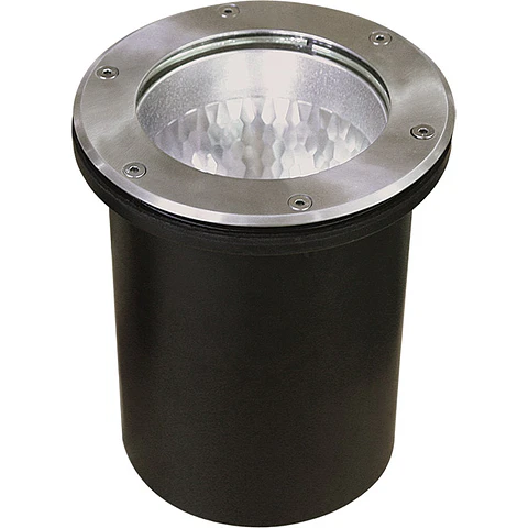 Foco de encastrar solo BIGORNE redondo IP65 1xE27 Alt.0,5xD.21cm níquel