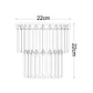 Aplique OLFUS 1xE14 Alt.22xD.22cm com cristais transparentes e chapa dourada - Thumbnail 3