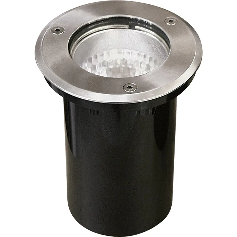 Foco de encastrar solo BIGORNE redondo IP65 1xE27 Alt.0,4xD.15cm níquel 1