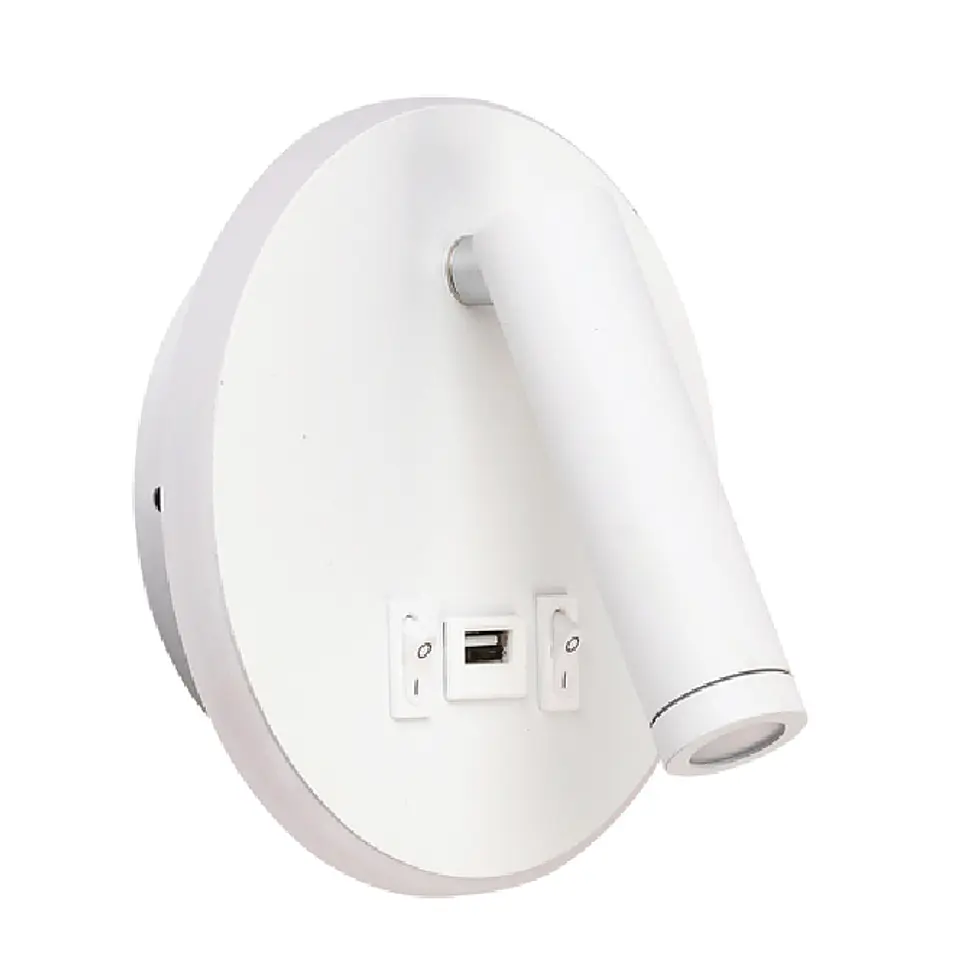 Aplique MATSYS 11W LED 657lm 4000K, porta USB C.9xL.4xAlt.120cm 1