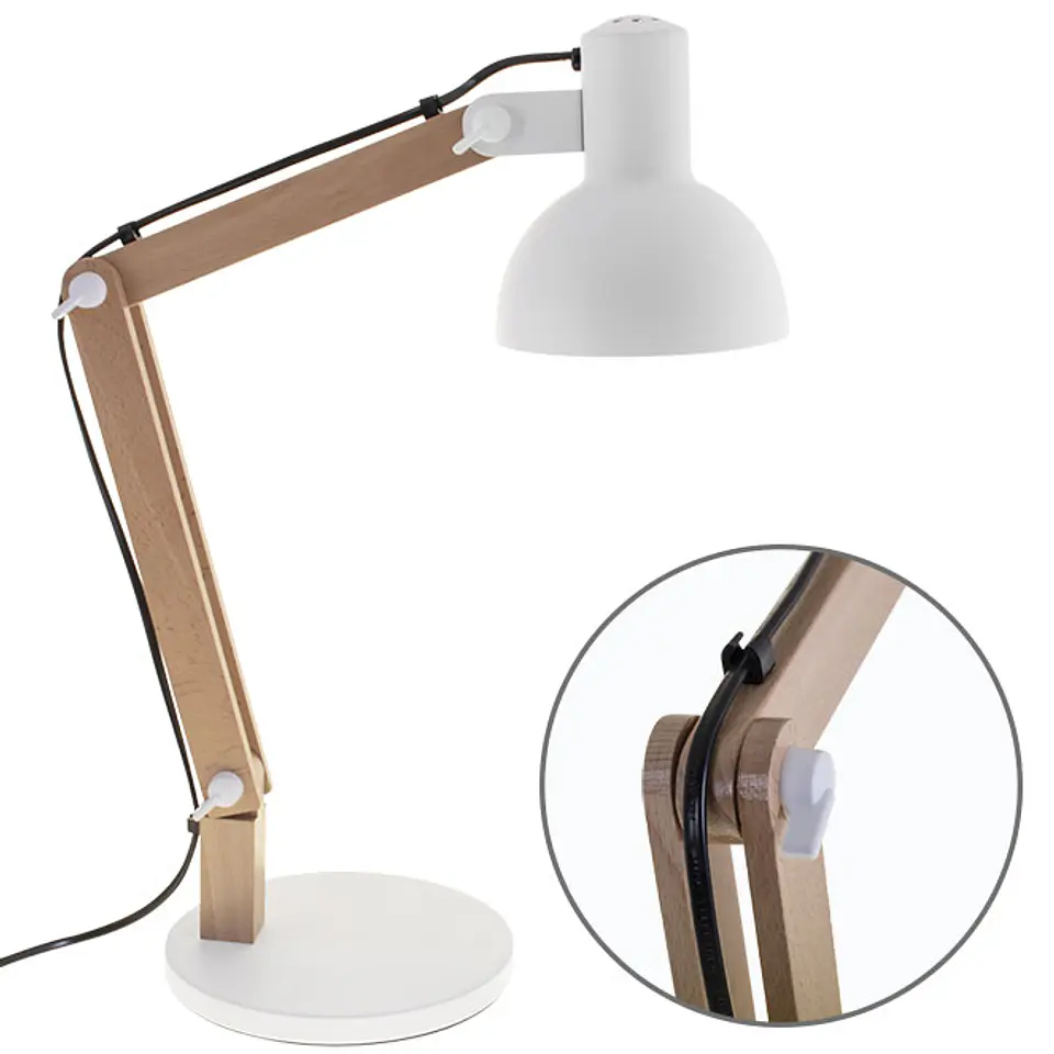 Candeeiro de mesa DARCI 1xE27 Alt.Reg.xD.35cm / natural 1