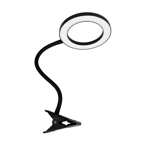 Candeeiro de mesa NICE com mola 9W LED CCT 3000-4000-6500K em preto