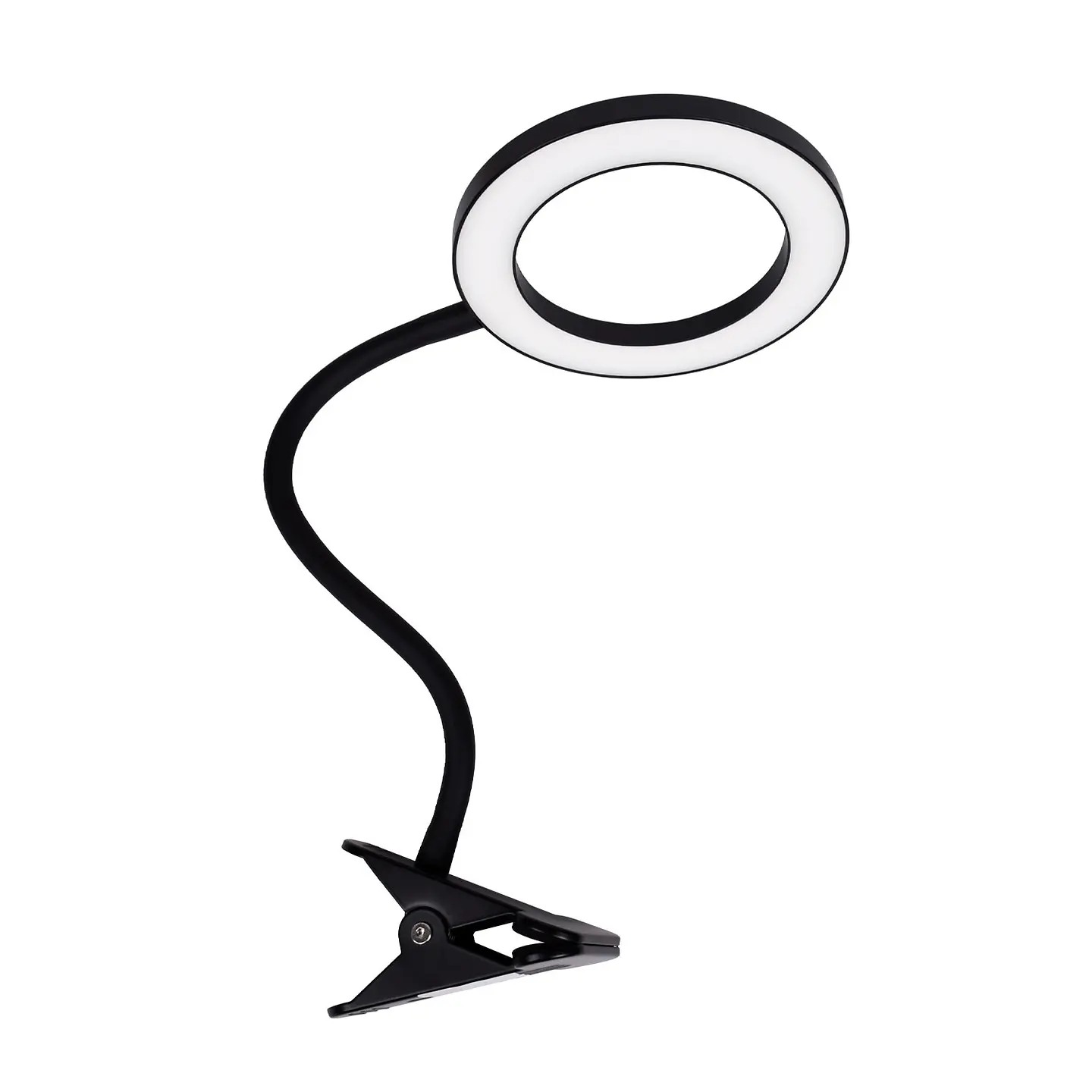 Candeeiro de mesa NICE com mola 9W LED CCT 3000-4000-6500K em preto 1