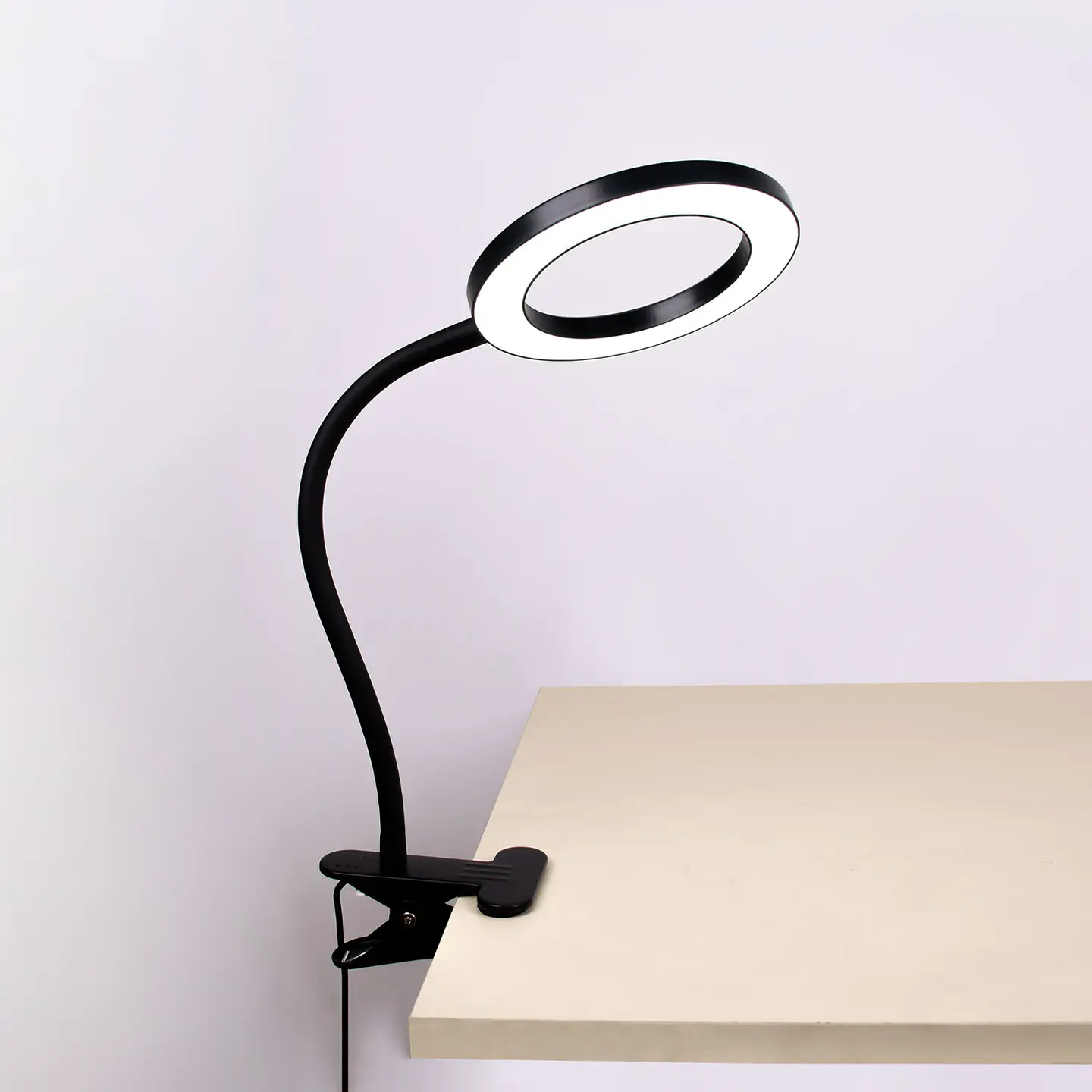Candeeiro de mesa NICE com mola 9W LED CCT 3000-4000-6500K em preto 2