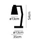 Candeeiro de mesa DARCI 1xE27 Alt.Reg.xD.35cm / natural - Thumbnail 3