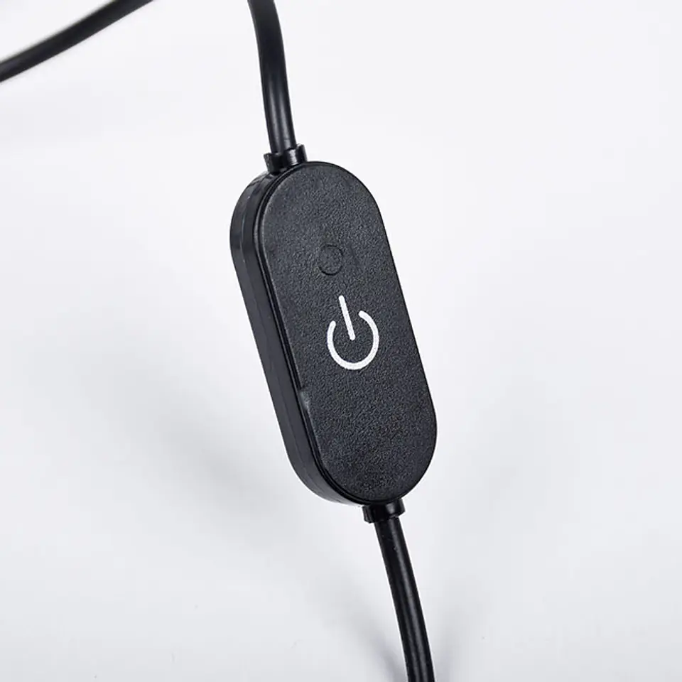 Candeeiro de mesa NICE com mola 9W LED CCT 3000-4000-6500K em preto 3