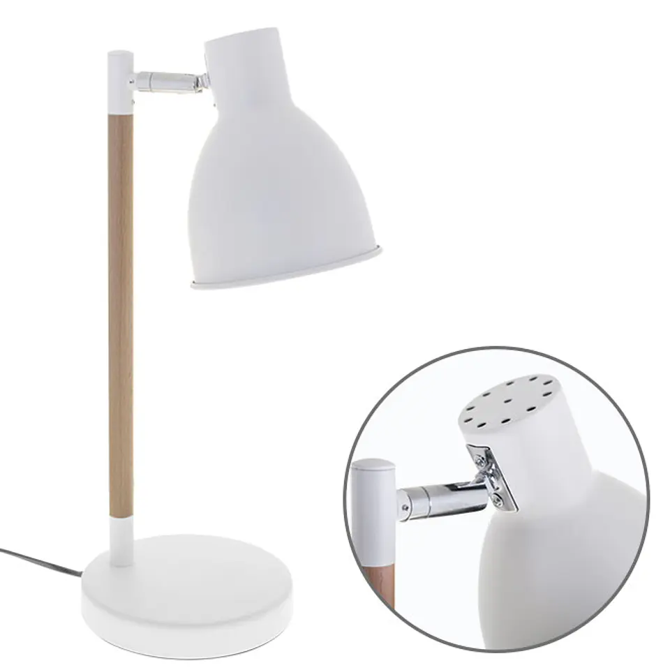 Candeeiro de mesa DELZA 1xE27 Alt.45xD.25cm / natural 1
