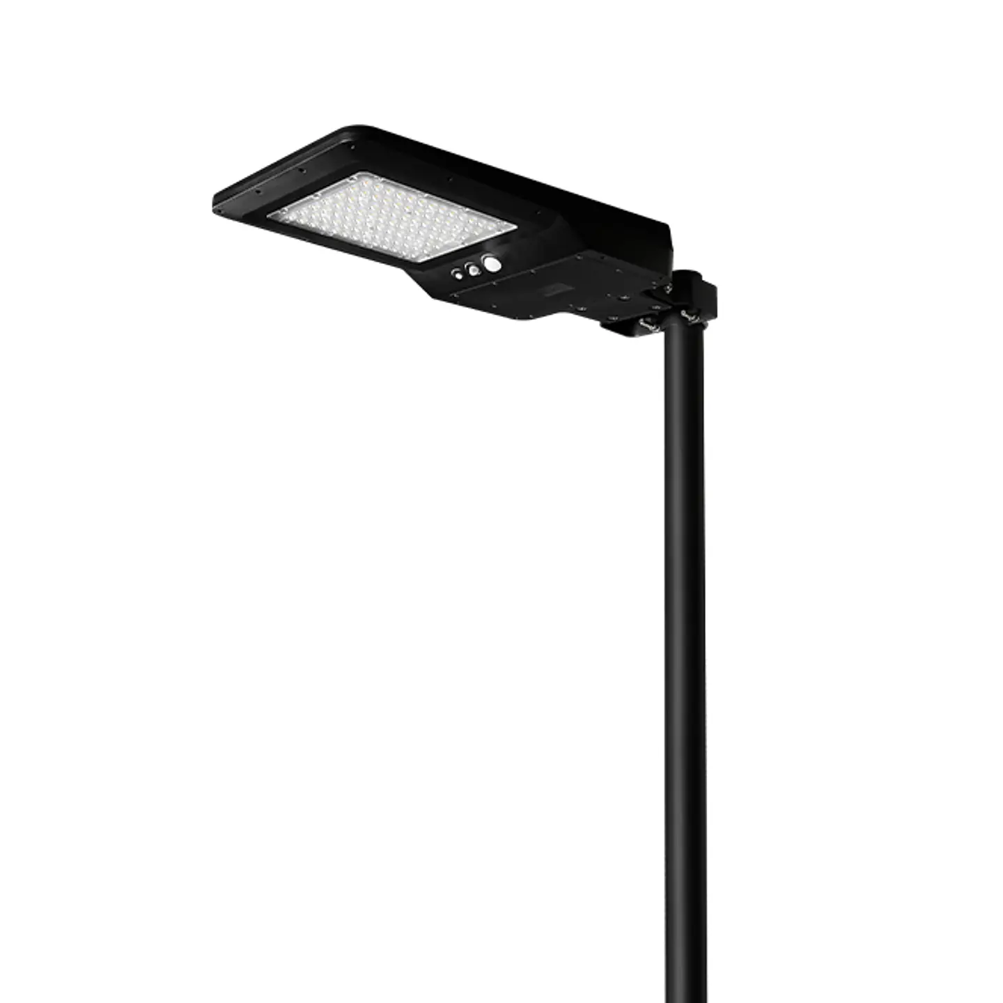 Aplique solar DALTON c/sensor e painel solar IP65 40W LED 6000lm 6000K 90° C.28,97xL.70,61xAlt7,36cm 2