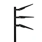 Aplique solar DALTON c/sensor e painel solar IP65 25W LED 3000lm 6000K 90° C.23,19xL.49,25xAlt.5,8cm - Thumbnail 3