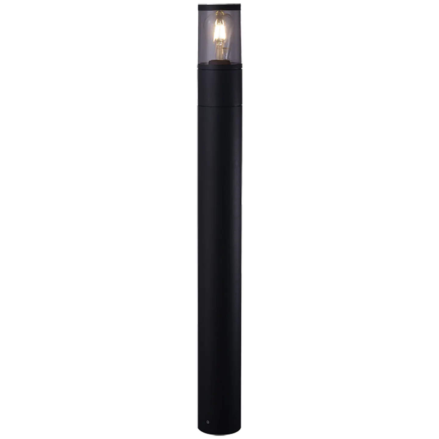 Pilar EGA IP65 1xE27 Alt.90xD.9cm alumínio+PC preto 1