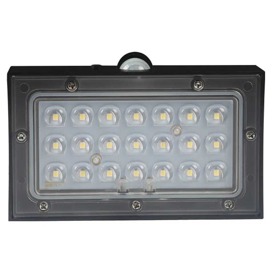 Aplique solar SANDOVAL IP65 3W LED 350lm 3000K/3000K C.13,76xAlt.3,54cm preto 3