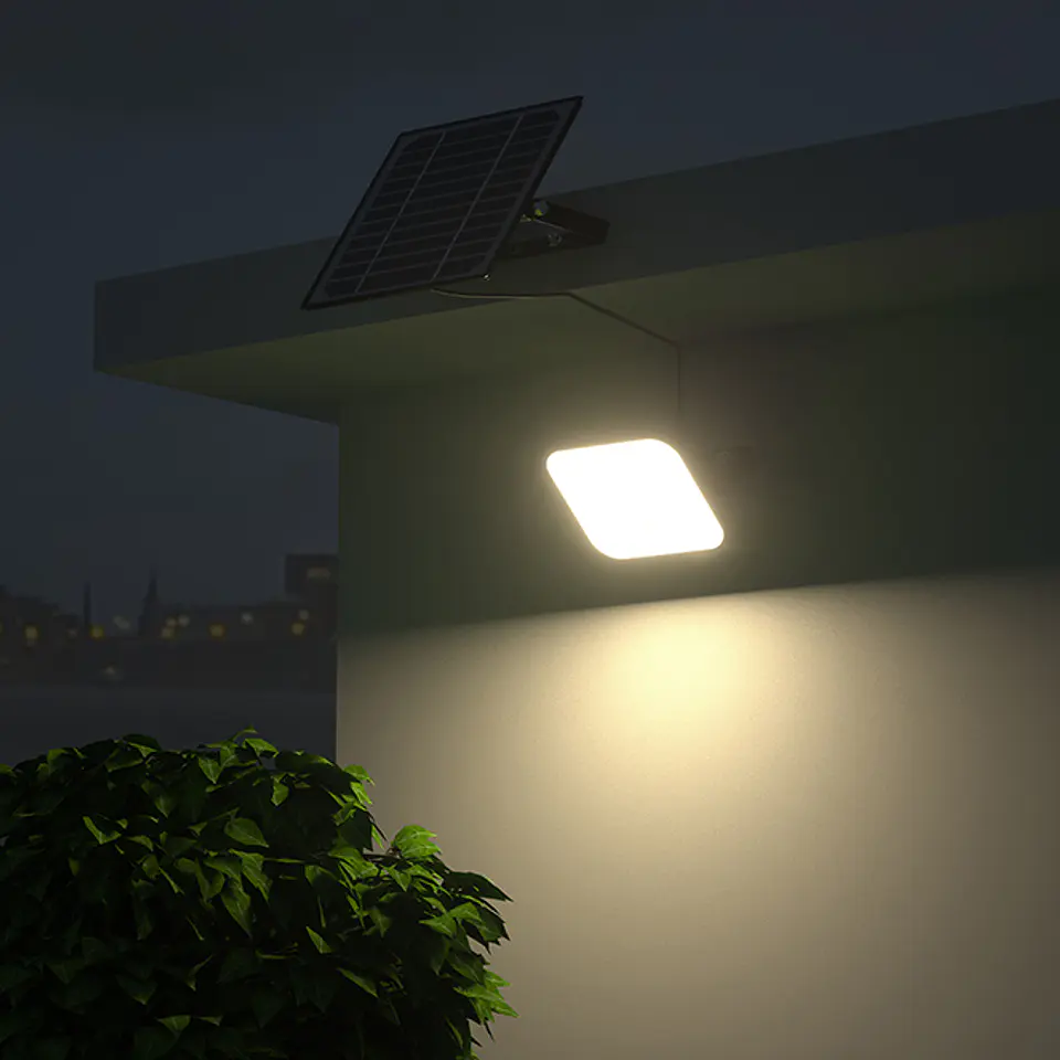 Projector solar LEGRAND IP66 1x30W LED 4800lm 6500K C.19,97xL.4,9xAlt.18,99cm preto 3
