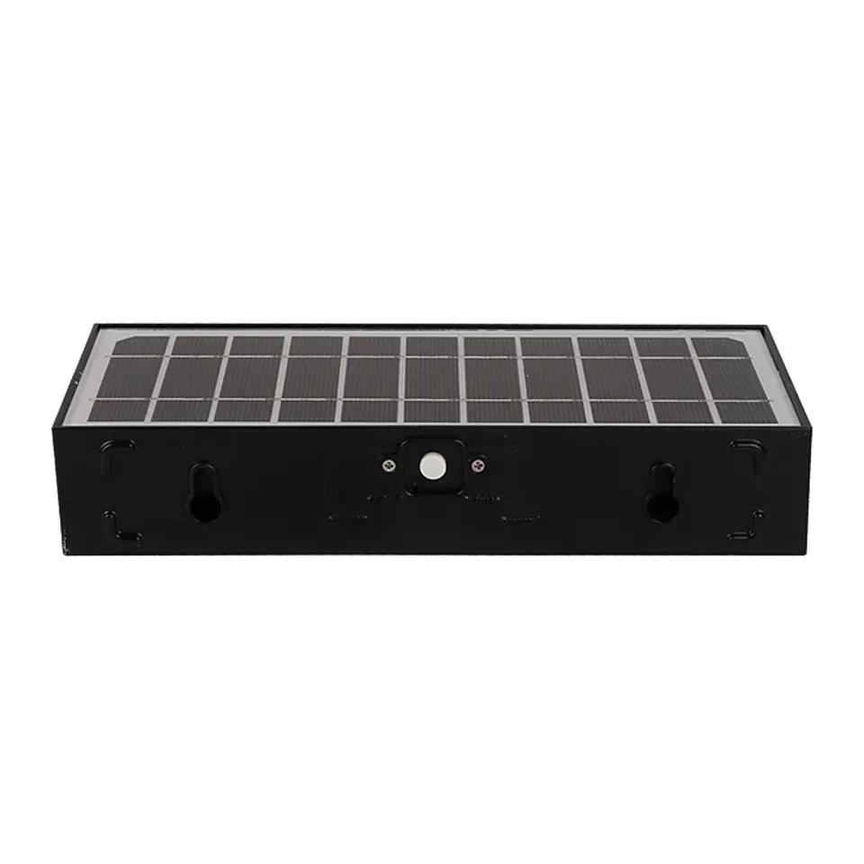 Aplique solar SANDOVAL IP65 6W LED 900lm 4000K C.23xL.7,9xAlt.4,27cm preto 2