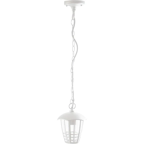 Suspensão TERVA IP44 1xE27 Alt.Reg.xD.18cm branco