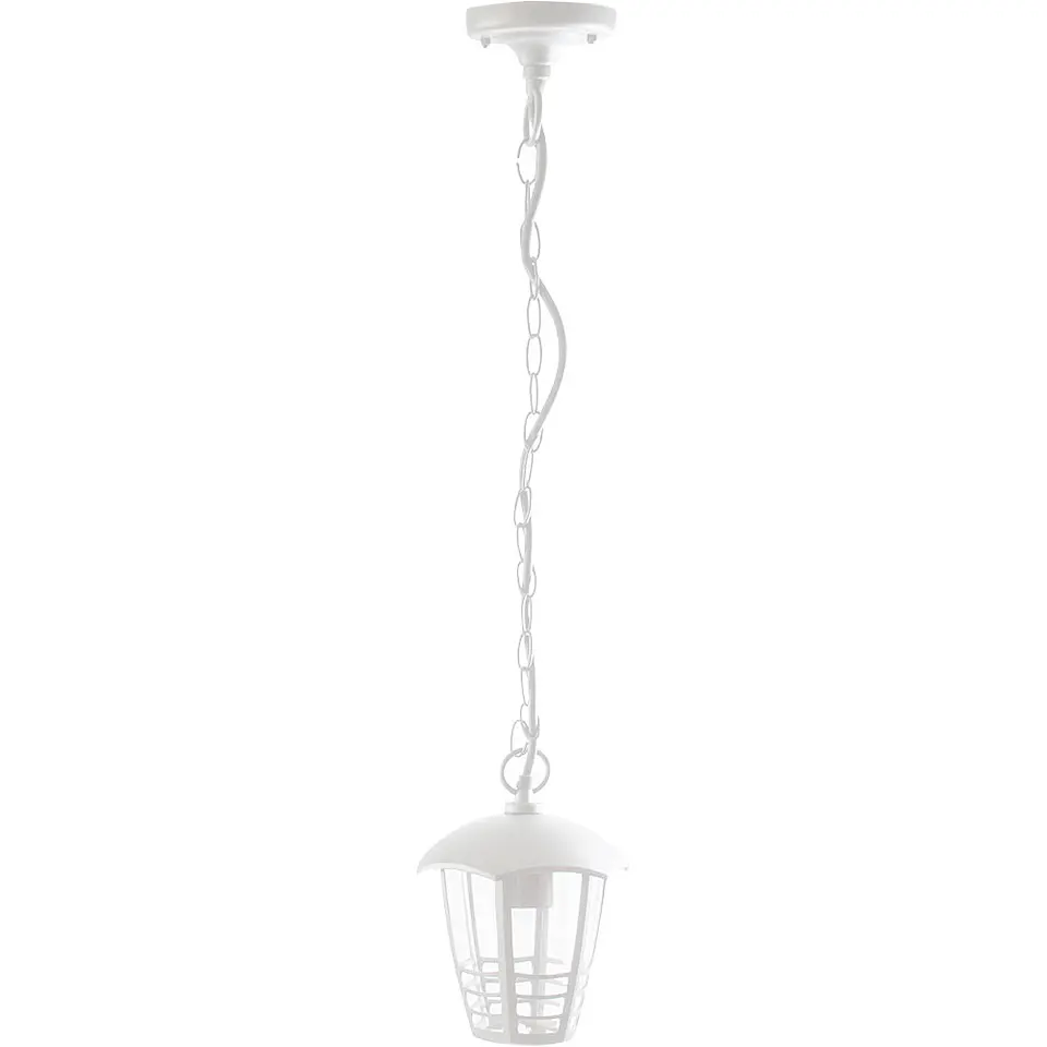 Suspensão TERVA IP44 1xE27 Alt.Reg.xD.18cm branco 1