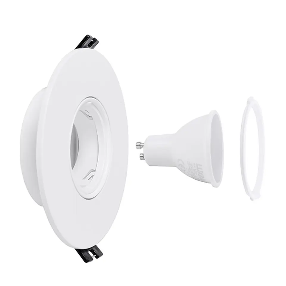 Aro de encastrar ONIRO redondo Alt.2,9xD.11cm policarbonato (PC) branco 3