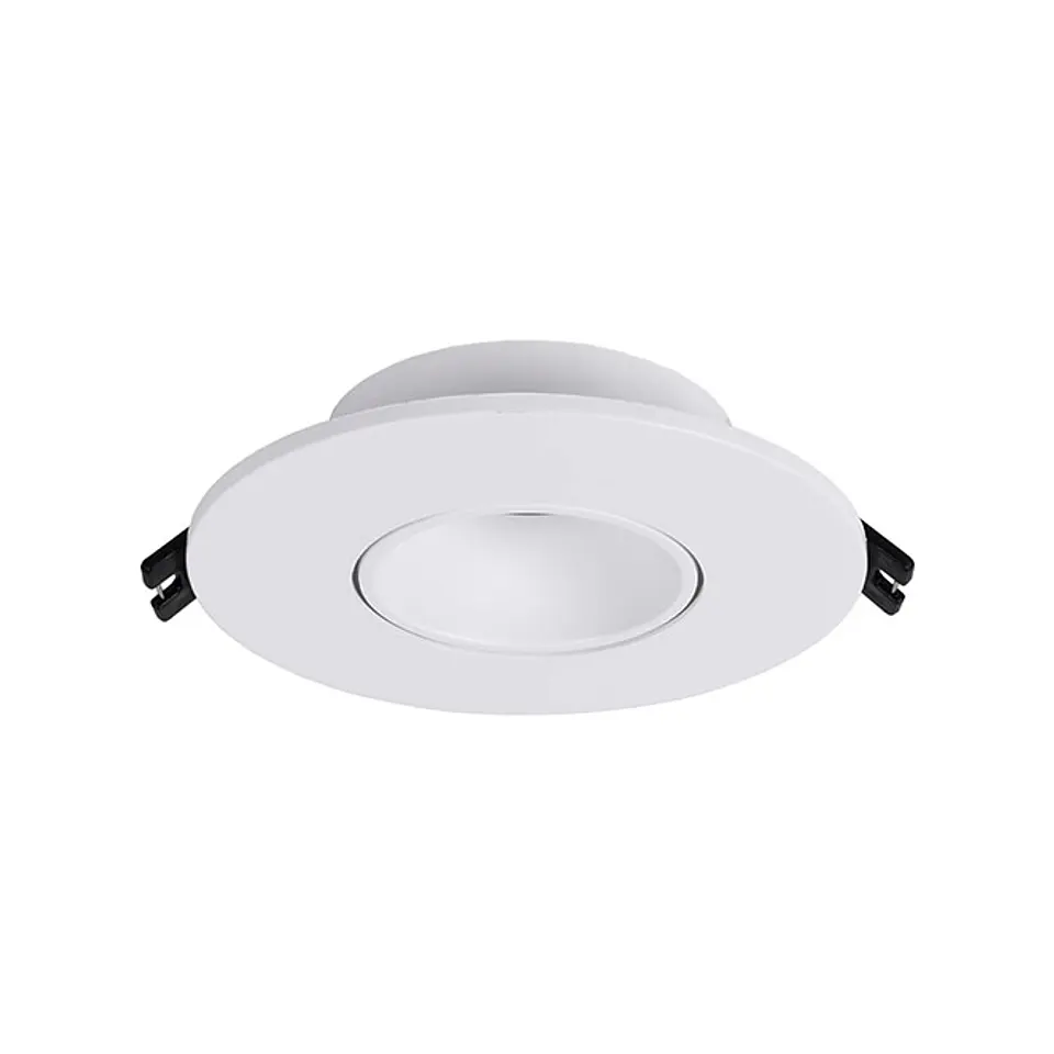 Aro de encastrar ONIRO redondo Alt.2,9xD.11cm policarbonato (PC) branco 1
