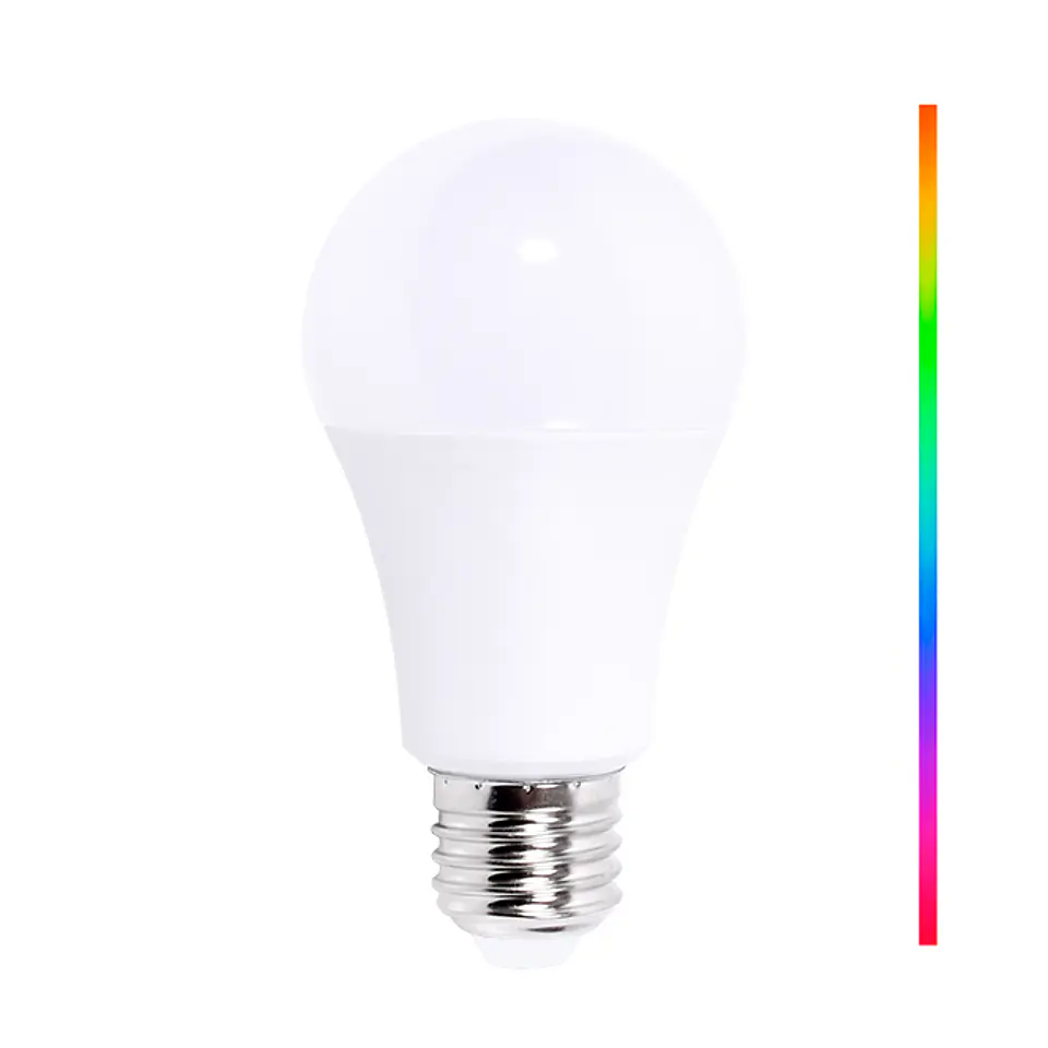 Lâmpada E27 (grosso) GLS SMART WIFI LED 9W RGB+CCT (2700-6500K), APP Tuya 1