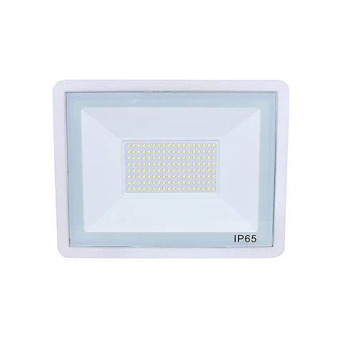 Projector TUMUT IP65 100W LED 8500lm 6400K 120°C.27,1xL.3,5xAlt.21,0cm branco