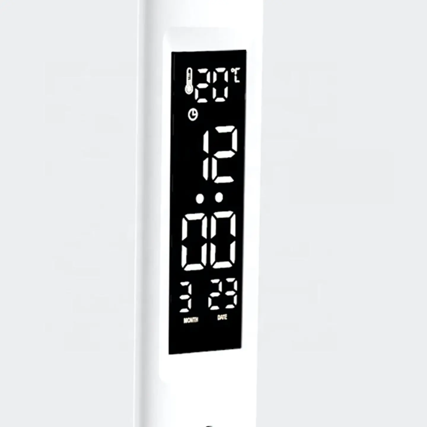 Candeeiro de mesa TIMES 5W LED 3000-4000-6500K, em branco, com mostrador luminoso 2