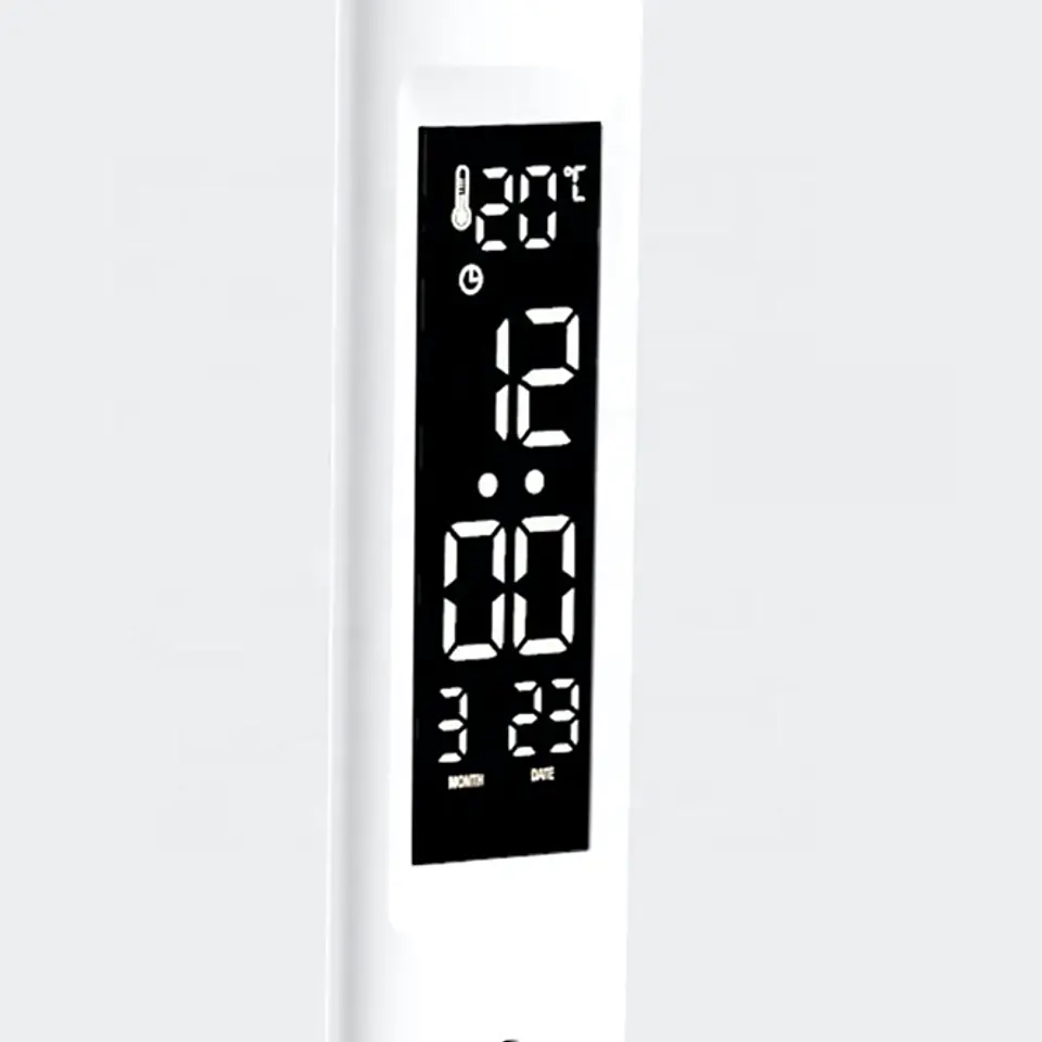 Candeeiro de mesa TIMES 5W LED 3000-4000-6500K, em branco, com mostrador luminoso 2