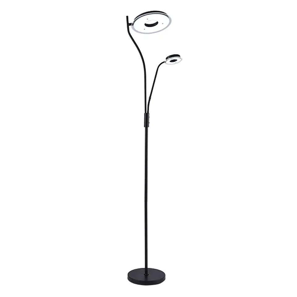 Candeeiro de pé GENOVA com braço de leitura 28W+7W LED 3000-6500K Alt.179xD.25cm 1