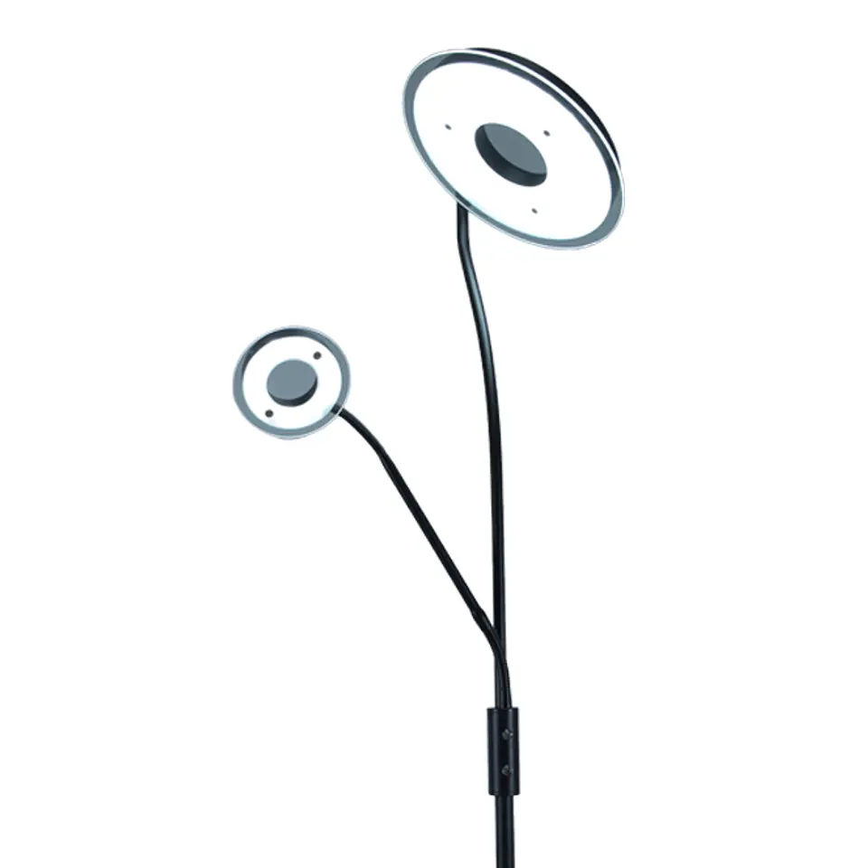 Candeeiro de pé GENOVA com braço de leitura 28W+7W LED 3000-6500K Alt.179xD.25cm 3