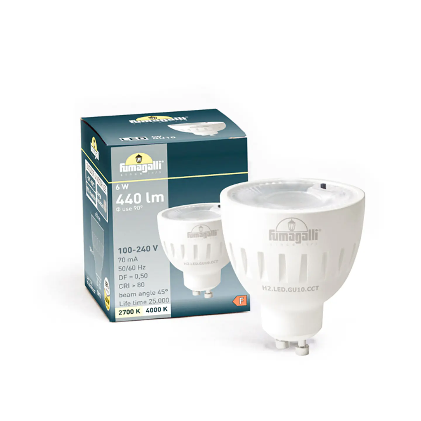 Lâmpada GU10 LED-CCT 6W CCT (2700/4000K) 1