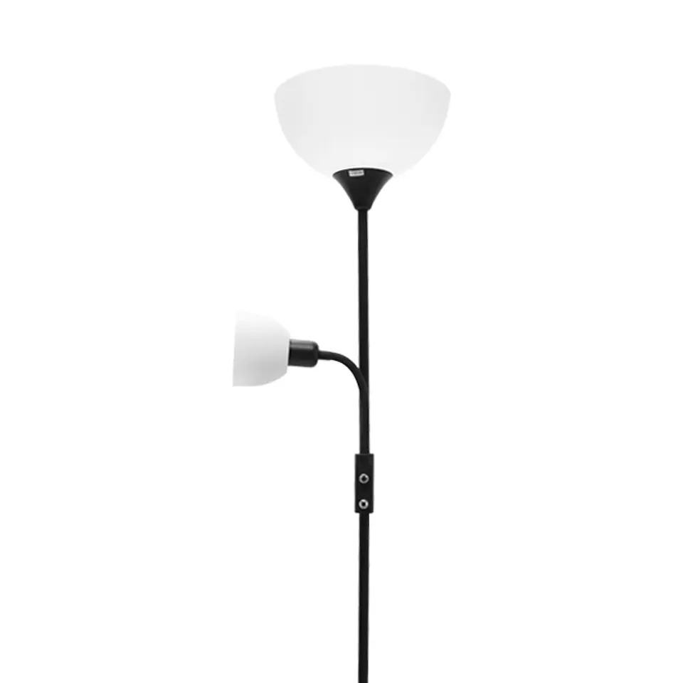 Candeeiro de pé TORINO com braço de leitura 1xE27+1xE14 Alt.179xD.25cm 2