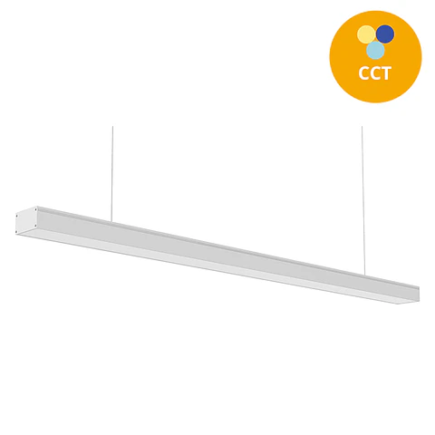 Barra suspensa/tecto LineX OFFICE 240cm 1x80W LED CCT 3000/4000/6400K C.240xL.7xAlt.Reg.cm