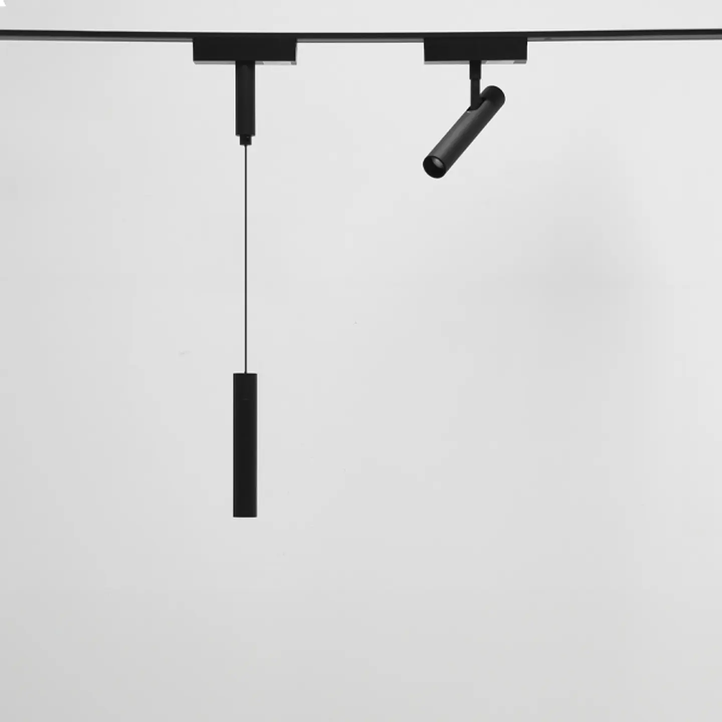 Suspensão para calha magnética PIQUET (2 condutores) 6W LED 250lm 3000K 38° Alt.150xD.2,7cm preto 2