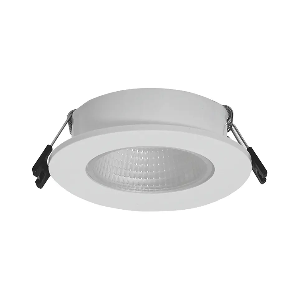Aro de encastrar ONIRO redondo Alt.3,4xD.9cm policarbonato (PC) branco 1