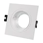 Aro de encastrar ONIRO quadrado C.9,3xL.9,3xAlt.3,4cm policarbonato (PC) branco - Thumbnail 2