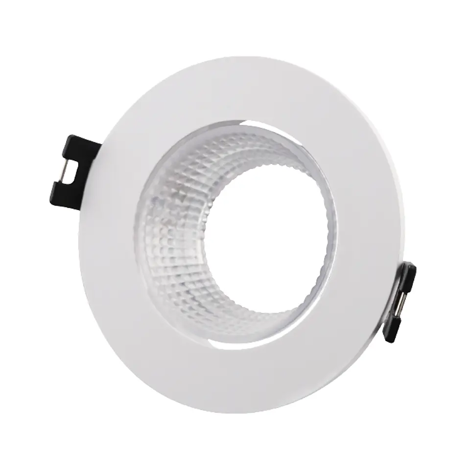 Aro de encastrar ONIRO redondo Alt.3,4xD.9cm policarbonato (PC) branco 2